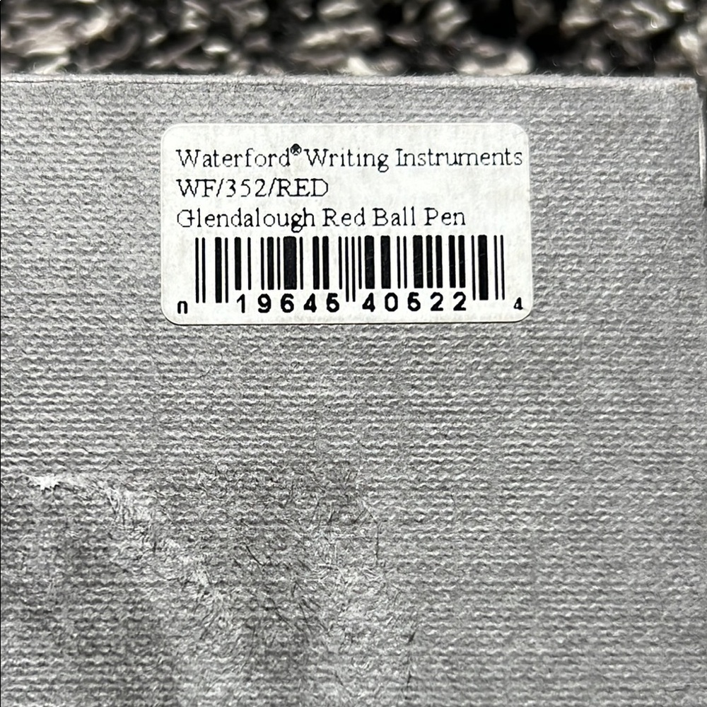 Waterford Red Pen with Case - Picture 3 of 6